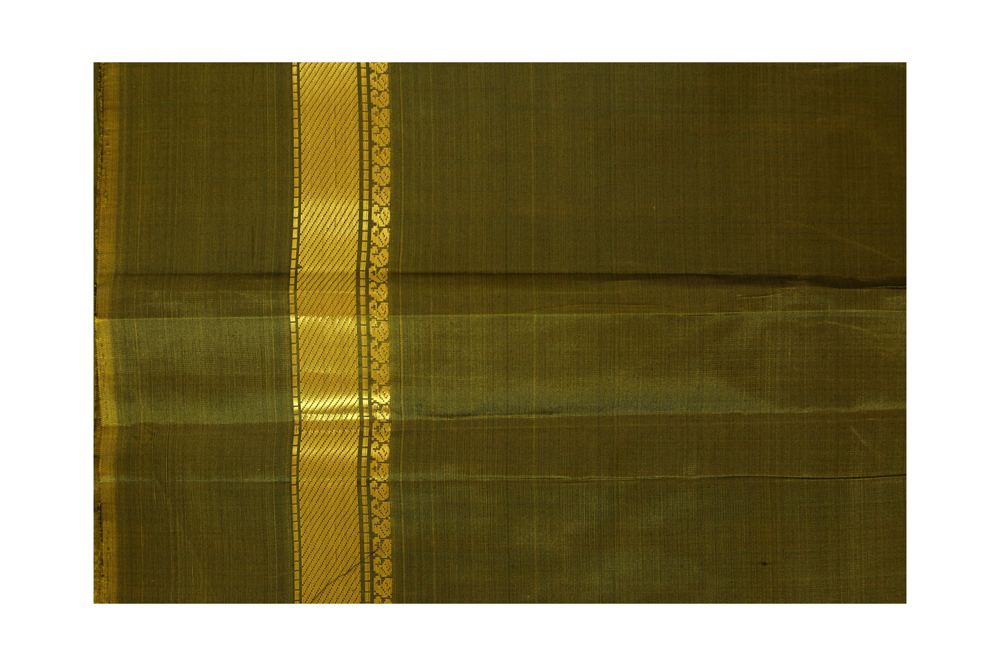 Kalpakriya Soft Silk Saree Dark Green with Olive Green Jari 09-2023-NRS00008