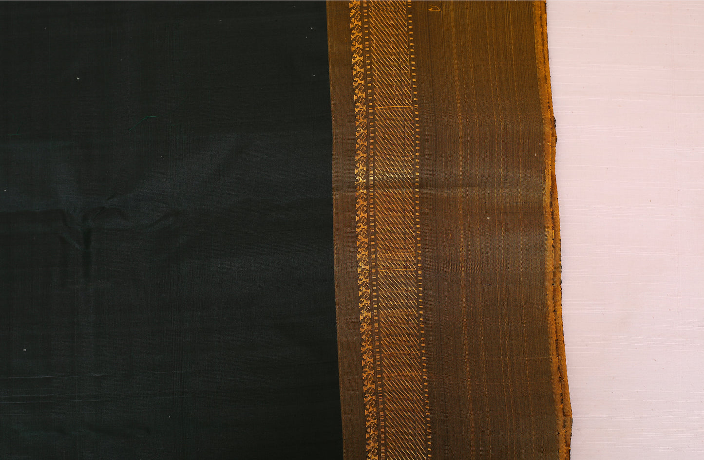 Kalpakriya Soft Silk Saree Dark Green with Olive Green Jari 09-2023-NRS00008