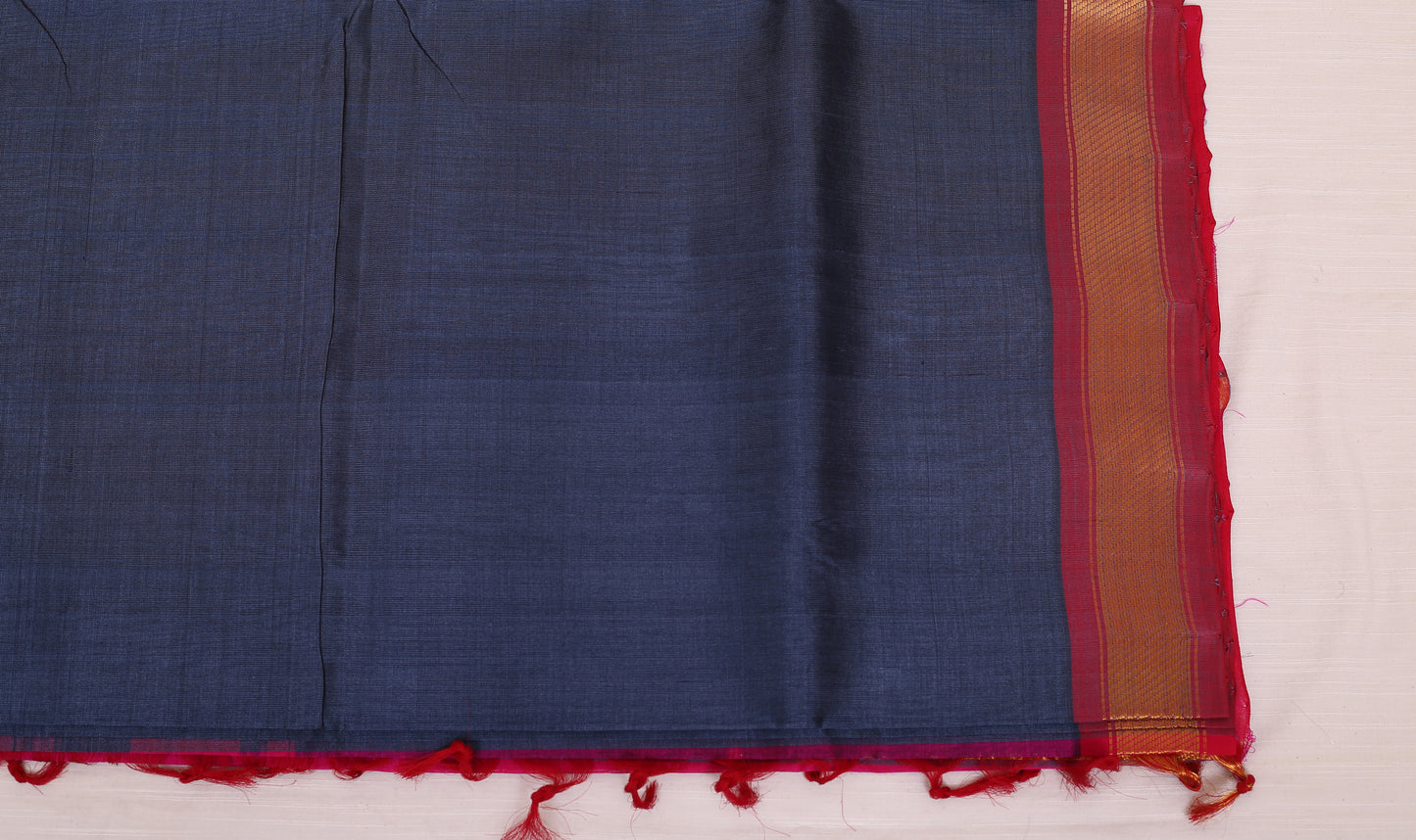 Kalpakriya Kanchipuram Silk Cotton - Elephant Gray with Pink Jari Saree 09-2023-NRS00006